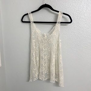 Shear Floral Tank Top